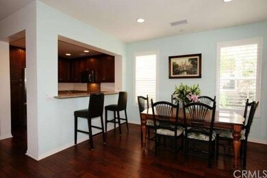 Dining room with beautiful hardwood floors.
