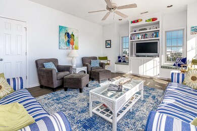 Lots of light in living area with views