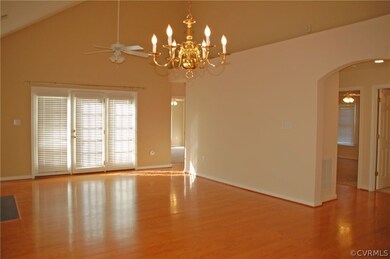 View of family/dining area looking toward the mast