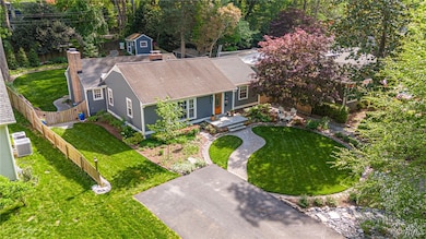 View from above of property