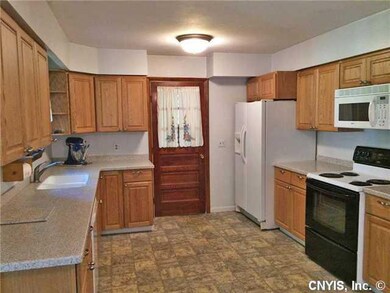 Kitchen. Solid surface counters.