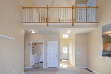 Living Room with Loft Above