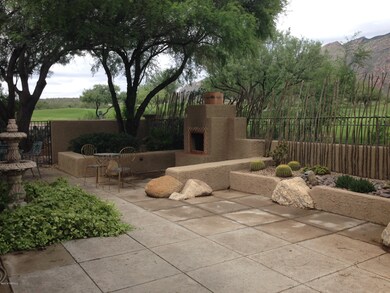 Built in outside fireplace.