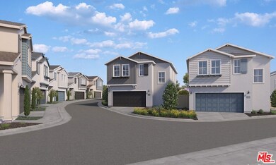 Rendering of street scene at Garden Square new hom