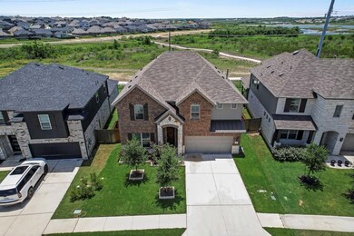 Aerial view of residential area