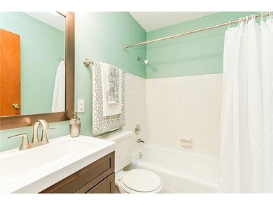 Clean freshly updated main bathroom