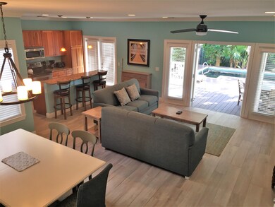 French doors to back patio