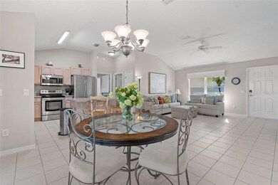 From the front door, into the great room/Living room, to the dinette and the Kitchen, straight through to the extended Lanai.