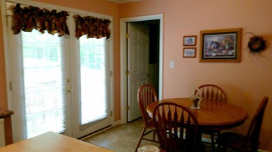 French doors to back yard