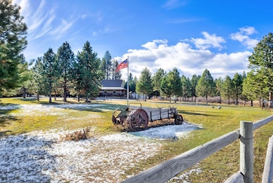 Side view of home and acreage