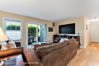 Living room with Slider To Patio
