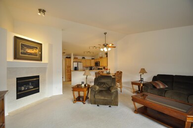 Living Room with High Ceilings