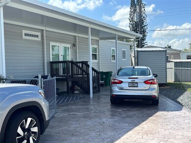 Additional parking inside the fence or patio area