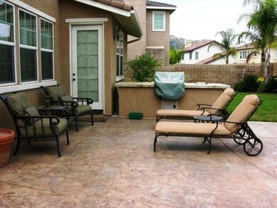 Stamped concrete patio