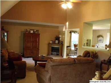 Very nice large living room open to kitchen.