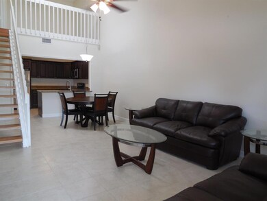 living room and dining area