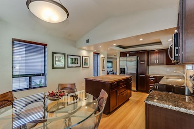 Kitchen with eat in dining