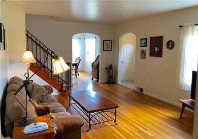 Charm and character abound with the arched doorway