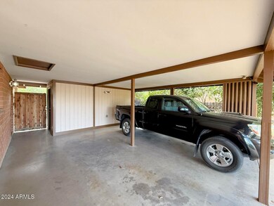 Large covered carport