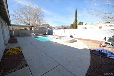 Private block wall fencing around pool/deck