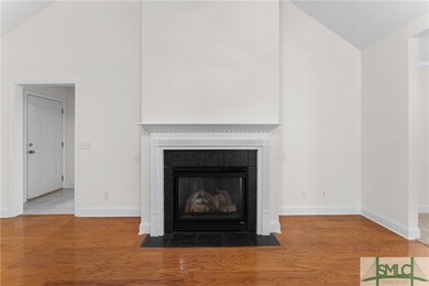 Wood burning fireplace