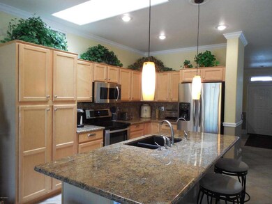 KITCHEN COUNTER AND CABINETS