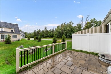 Rear patio with tons of privacy