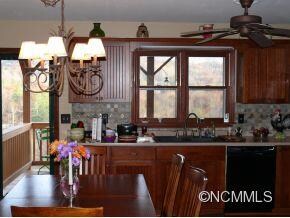 dining and kitchen area