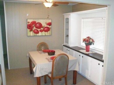 lovely dining room with Built in Curio spaces.