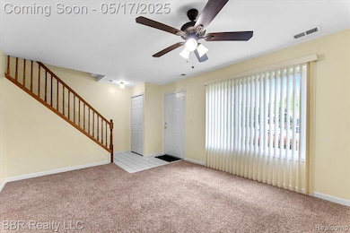 Entry Foyer w/ ceramic floor & coat closet!