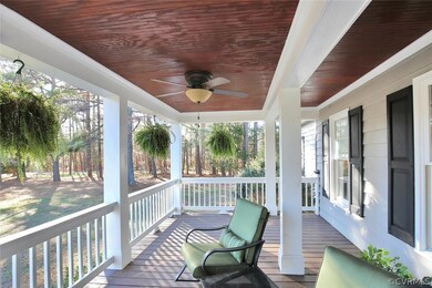 This front porch offers a great place to enjoy the