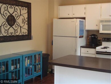 Large kitchen offers extra storage.