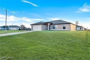 View of front of property with a garage and a fron