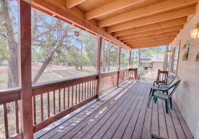 Large covered porch
