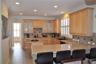 Open layout with kitchen island