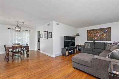 Open floor plan with dining and living area!