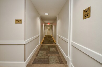 The common hallways have been recently painted and