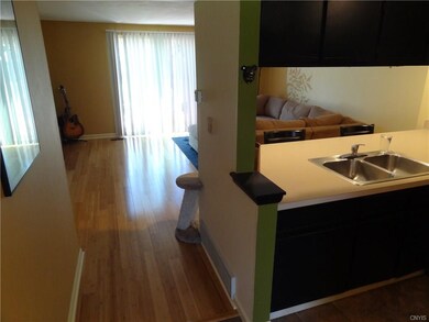 Beautiful bamboo floors in living room!