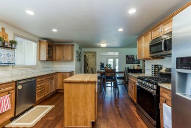 Kitchen to dining area