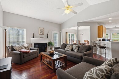 Soaring ceilings and open floor plan