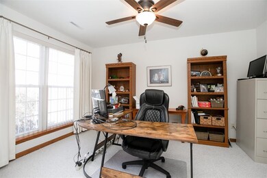 Office area provides lots of light for sunny work 
