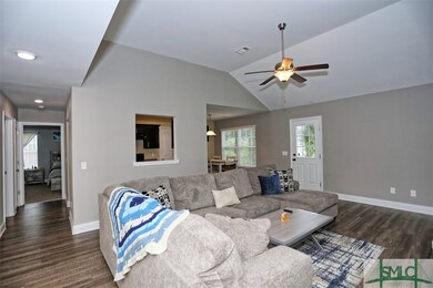 Family Room with vaulted ceiling