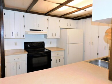 Kitchen with lots of cabinets for storage!