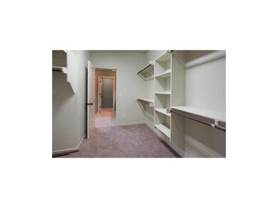 Large walk-in master closet.