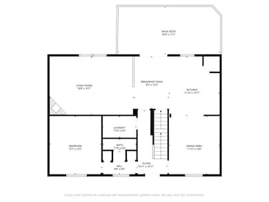 Main Floor Plan.. Note: Bedroom/ Family Room 14x12
