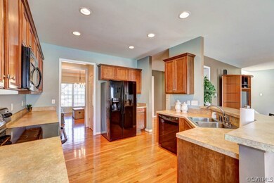 Another view of spacious kitchen with shining hard