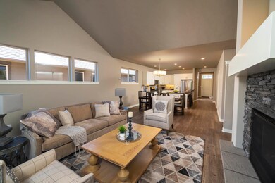 Greatroom to kitchen