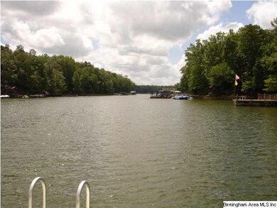 View from dock. Lake Wedowee Alabama is a fisherma