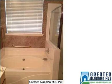 Master bath features a garden tub and separate sho