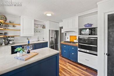 Kitchen with concrete counters
